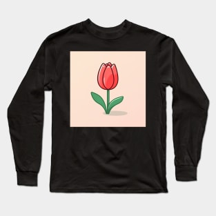 Red tulip flower Long Sleeve T-Shirt